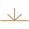 Ekena Millwork Saratoga Timber Gable Bracket, Western Red Cedar, 108"W x 49"H x 3 1/2"D x 3 1/2"F, 11/12 Pitch GBW108X49X0404SAR00SWR - alternate 1
